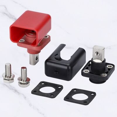 RT Series Industrial Terminal Square Battery Connectors With 150A/200A/300A Red/Black Positive & Negative Poles