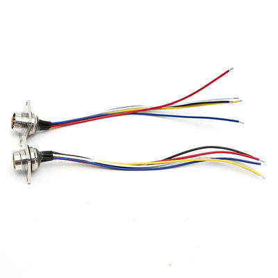 AISG Series Circular Copper Alloy Flange Mount Cable Assemblies and Industrial Camera Sensor Connectors