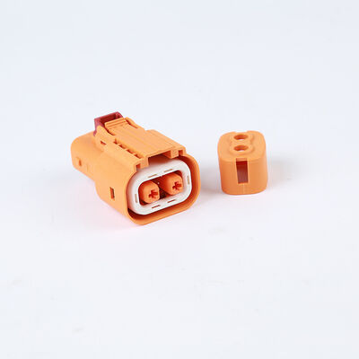 EV High Voltage Interlock Connector 2 Pin Straight Type for Energy Storage & Electric Vehicles